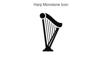 Harp Monotone Icon In Powerpoint Pptx Png And Editable Eps Format