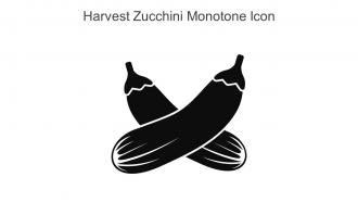 Harvest Zucchini Monotone Icon In Powerpoint Pptx Png And Editable Eps Format