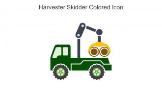 Harvester Skidder Colored Icon In Powerpoint Pptx Png And Editable Eps Format