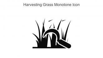 Harvesting Grass Monotone Icon In Powerpoint Pptx Png And Editable Eps Format