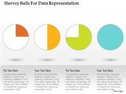 Harvey balls for data representation flat powerpoint design