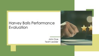 Harvey Balls Performance Evaluation PPT Example AT