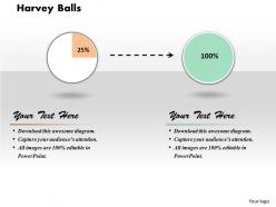 Harvey balls powerpoint template slide