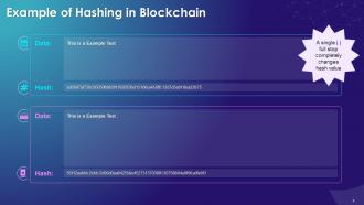 Hash Functions In Blockchain Technology Training Ppt