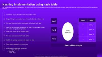Hashing Implementation Using Hash Table Cloud Cryptography