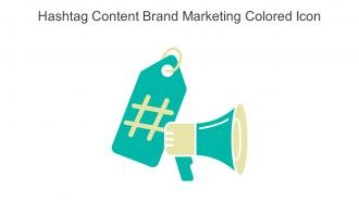 Hashtag Content Brand Marketing Colored Icon In Powerpoint Pptx Png And Editable Eps Format