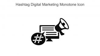 Hashtag Digital Marketing Monotone Icon In Powerpoint Pptx Png And Editable Eps Format