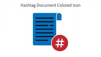 Hashtag Document Colored Icon In Powerpoint Pptx Png And Editable Eps Format