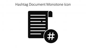 Hashtag Document Monotone Icon In Powerpoint Pptx Png And Editable Eps Format