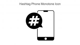 Hashtag Phone Monotone Icon In Powerpoint Pptx Png And Editable Eps Format