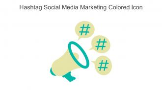 Hashtag Social Media Marketing Colored Icon In Powerpoint Pptx Png And Editable Eps Format