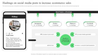 Hashtags On Social Media Posts To Increase Ecommerce Sales Strategic Guide For Ecommerce