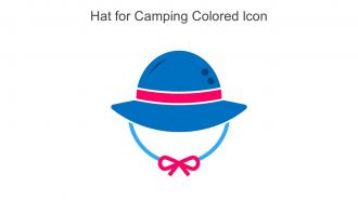 Hat For Camping Colored Icon In Powerpoint Pptx Png And Editable Eps Format