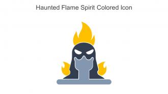 Haunted Flame Spirit Colored Icon In Powerpoint Pptx Png And Editable Eps Format