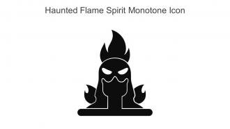 Haunted Flame Spirit Monotone Icon In Powerpoint Pptx Png And Editable Eps Format
