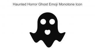 Haunted Horror Ghost Emoji Monotone Icon In Powerpoint Pptx Png And Editable Eps Format