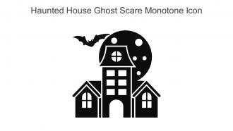 Haunted House Ghost Scare Monotone Icon In Powerpoint Pptx Png And Editable Eps Format