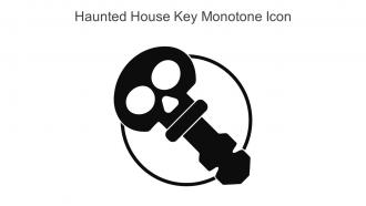 Haunted House Key Monotone Icon In Powerpoint Pptx Png And Editable Eps Format