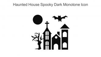 Haunted House Spooky Dark Monotone Icon In Powerpoint Pptx Png And Editable Eps Format