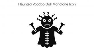 Haunted Voodoo Doll Monotone Icon In Powerpoint Pptx Png And Editable Eps Format