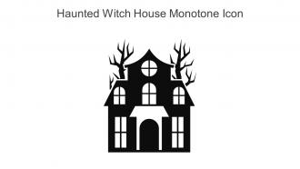 Haunted Witch House Monotone Icon In Powerpoint Pptx Png And Editable Eps Format
