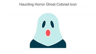 Haunting Horror Ghost Colored Icon In Powerpoint Pptx Png And Editable Eps Format