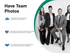 Have team photos introduction ppt infographics slide download