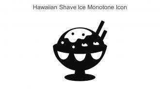Hawaiian Shave Ice Monotone Icon In Powerpoint Pptx Png And Editable Eps Format