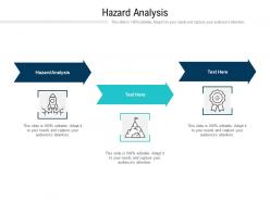 Hazard analysis ppt powerpoint presentation inspiration examples cpb