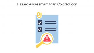 Hazard Assessment Plan Colored Icon In Powerpoint Pptx Png And Editable Eps Format
