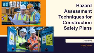 Hazard Assessment Techniques For Construction Safety Plans PPT PowerPoint AT