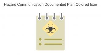 Hazard Communication Documented Plan Colored Icon In Powerpoint Pptx Png And Editable Eps Format
