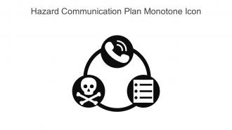 Hazard Communication Plan Monotone Icon In Powerpoint Pptx Png And Editable Eps Format