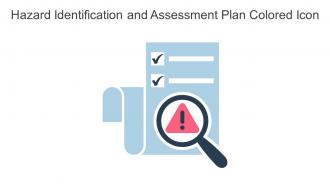 Hazard Identification And Assessment Plan Colored Icon In Powerpoint Pptx Png And Editable Eps Format