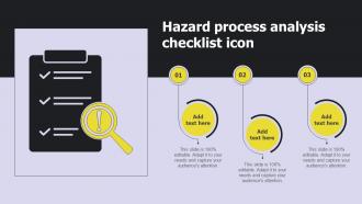 Hazard Process Analysis Checklist Icon