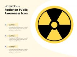 Hazardous radiation public awareness icon