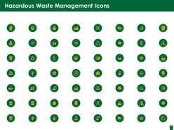 Hazardous waste management icons ppt introduction