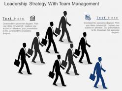 Hb leadership strategy with team management flat powerpoint design