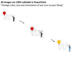 Hc business man idea selection process diagram flat powerpoint design