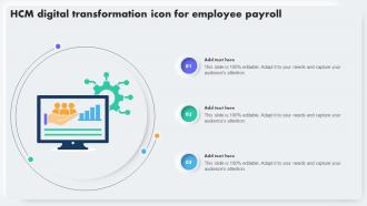HCM Digital Transformation Icon For Employee Payroll