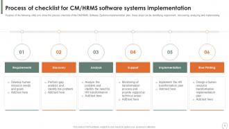 HCM HRMS Software Systems Implementation Considerations Powerpoint PPT Template Bundles