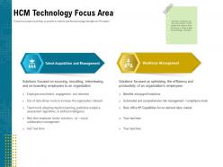 HCM Technology Focus Area Tools Ppt Powerpoint Presentation Pictures Summary