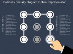 hd Business Security Diagram Option Representation Flat Powerpoint Design