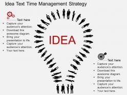 He idea text time management strategy flat powerpoint design