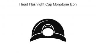 Head Flashlight Cap Monotone Icon In Powerpoint Pptx Png And Editable Eps Format