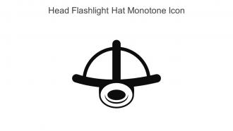 Head Flashlight Hat Monotone Icon In Powerpoint Pptx Png And Editable Eps Format