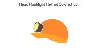 Head Flashlight Helmet Colored Icon In Powerpoint Pptx Png And Editable Eps Format