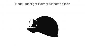 Head Flashlight Helmet Monotone Icon In Powerpoint Pptx Png And Editable Eps Format