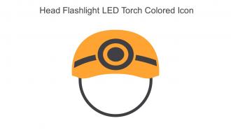 Head Flashlight LED Torch Colored Icon In Powerpoint Pptx Png And Editable Eps Format