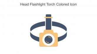 Head Flashlight Torch Colored Icon In Powerpoint Pptx Png And Editable Eps Format